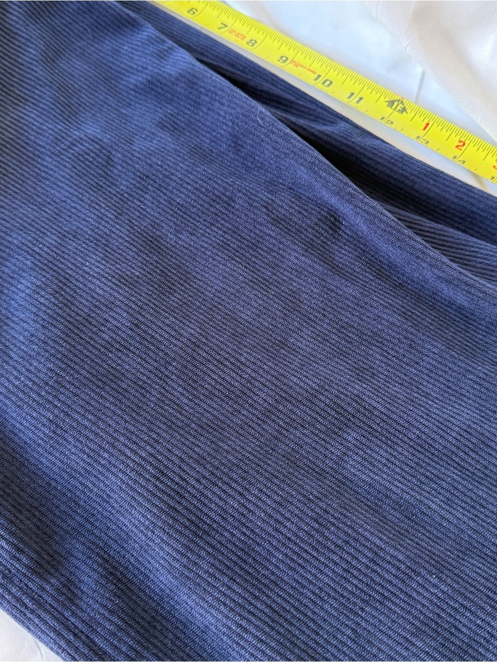 Navy Wide-Leg Corduroy Pants - Picture 7 of 8